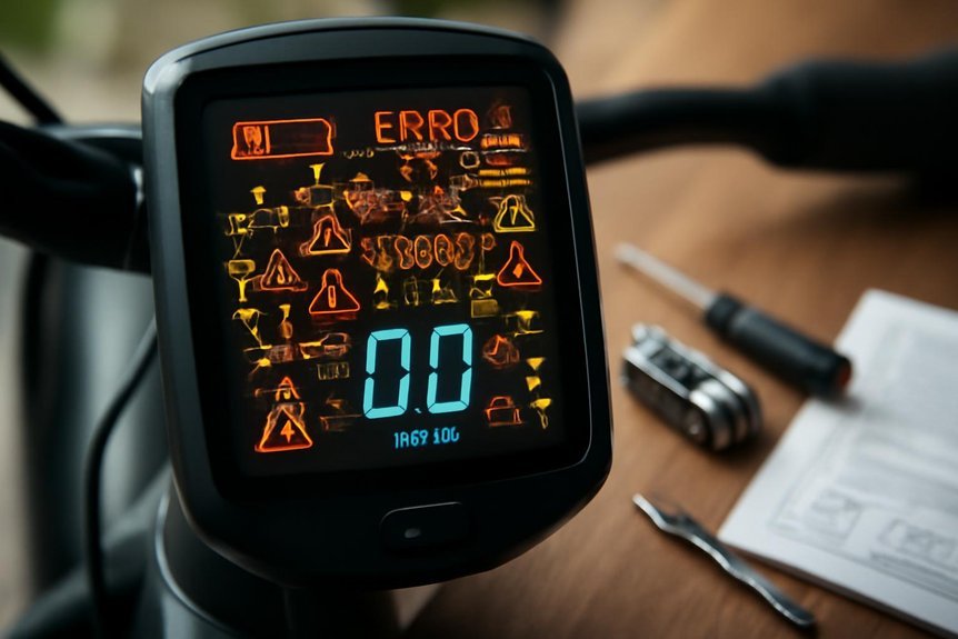 display troubleshooting for e bikes